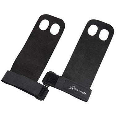 Imagem de ProsourceFit Par de luvas de ginástica de couro para levantamento de peso, levantamento de peso e exercícios Kettlebell P-M