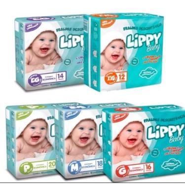 Imagem de Kit 2 Pacotes de  Fralda Infantil Lippy Baby   Direto da Fabrica - MAX