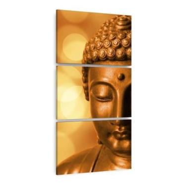 Imagem de Quadro Buda Religião Decorativo Jogo 3 Peças Sala Vertical - Wall Fram
