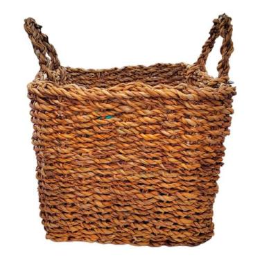 Imagem de Cesta Decorativa Mearin de Seagrass - 25x25x20cm - 1 unidade - Rizzo