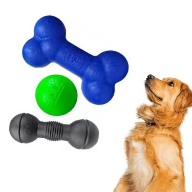 Imagem de Kit de Brinquedos Para Cães Grandes Como Golden, Pitbull - Big Bull