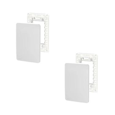 Imagem de 2 Placa/Espelho Gamma Silver 4x2 S730100274 Orion Schneider