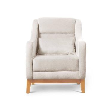 Imagem de Poltrona Encosto Alto Linho Áquila Nude