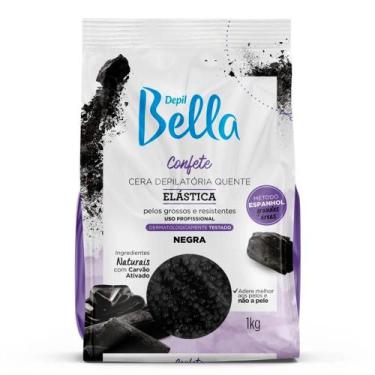 Imagem de Depil Bella Cera Depilatória Confete Elástica Negra com Carvão Ativado