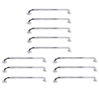 Imagem de Barra de Apoio 70cm Inox Kit 11 Unidades Banheiro Box Idoso Gestante C