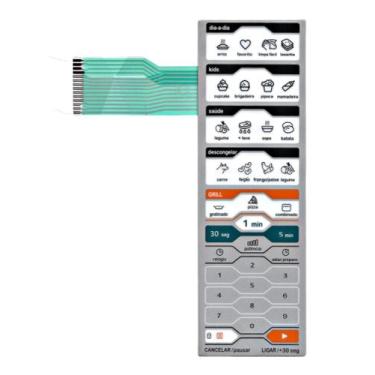 Imagem de Membrana teclado Para Microondas Midea Mtag 41 Mtag 42 Liva Com Grill 