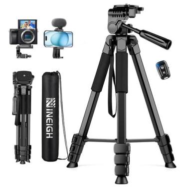 Imagem de Tripé Nineigh 67" de alumínio para câmera de telefone DSLR SLR com con