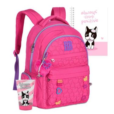Imagem de Mochila Costas Rebecca Bonbon Coleção Teen Escolar Oficial, Rosa