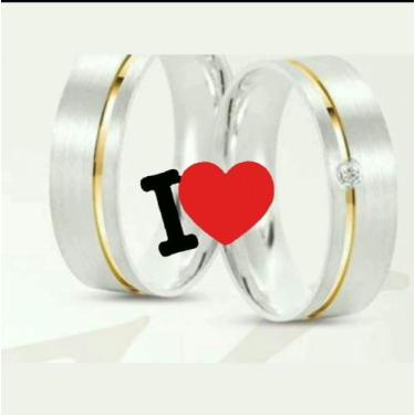 Imagem de Par de alianças de Prata - Prata 950