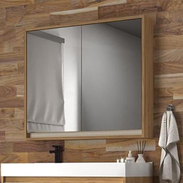 Imagem de Armário de Banheiro 80cm 02 Portas Ref 830 Cewal - Itapuã/Off White