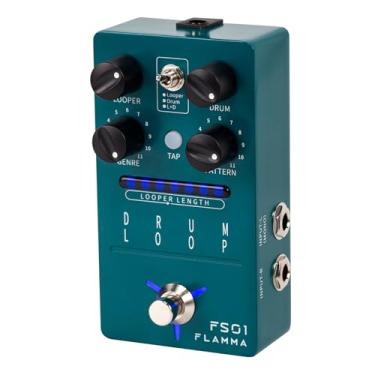 Imagem de FLAMMA Pedal de guitarra FS01 Bateria e Frase, Pedal Mix, 20 minutos, Capacidade Looper 121 Ritmos