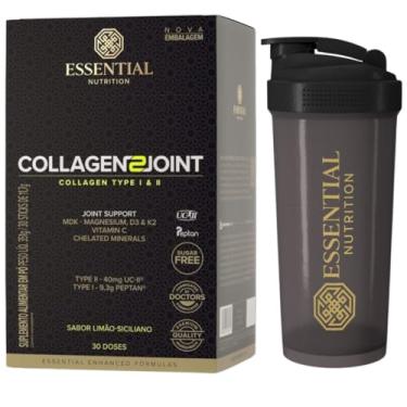 Imagem de Collagen 2 Joint Box (Colágeno Hidrolisado + UC-II) - Essential Nutrition - 30 Sachês + Coqueteleira - Sabor Limão
