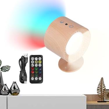 Imagem de Luminária de parede magnética, arandela RGB - Arandela magnética RGB - Arandela recarregável, luz operada por bateria para entrada, corredores, dormitório
