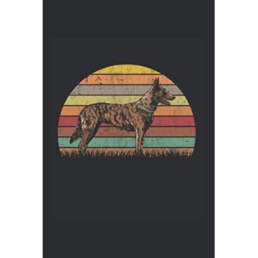 Imagem de Hollandse Herder Notebook: Hollandse Herder Retro Holland Shepherd Dog / 6x9 inches / 120 ruled sites