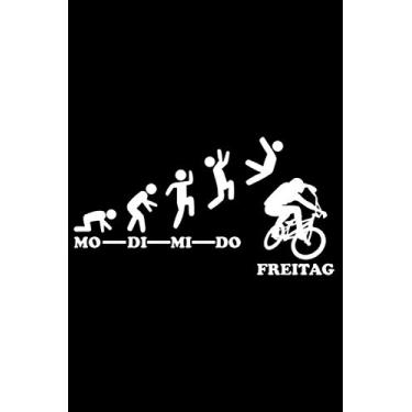 Imagem de BMX Woche Endlich Freitag Wochenende Bar Turn 180 360: DIN A5 Kariert 120 Seiten / 60 Blätter Notizbuch Notizheft Notiz-Block Fahrrad BMX Motive & Geschenke