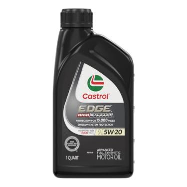 Imagem de Castrol Óleo de motor sintético avançado EDGE High Mileage 5W-20, 1 litro
