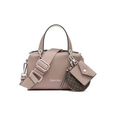 Imagem de Calvin Klein Cali Mini bolsa transversal, Cacau/Querubim Branco, One Size