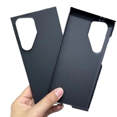 Imagem de Waillynice Capa de fibra de carbono original para Samsung Galaxy S24 Ultra Antiqueda de fibra de aramida Design Capa S24ultra (600D (furo grande), para S24 Ultra)