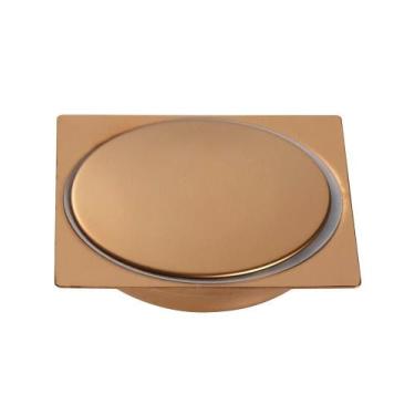 Imagem de Ralo Click Up Para Chão 10 cm Inox Pingoo.casa - Dourado Rose