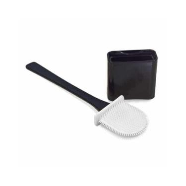 Imagem de Escova Sanitária de Silicone Preto Arqplast Fácil Limpeza Escova Compa
