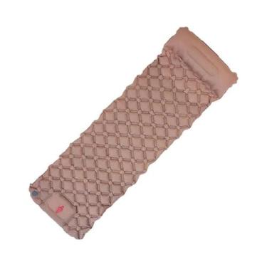 Imagem de Almofada Inflável Ultraleve para Camping e Viagens - com Bomba Embutid