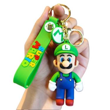 Imagem de Chaveiro Luigi Personagem Coleção Super Mario Chave Carro - Peanuts