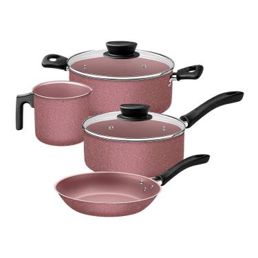 Imagem de Jogo de Panelas Tramontina Linz 28299404 Rosa