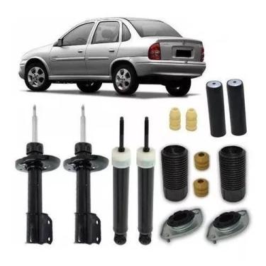 Imagem de 4 Amortecedor 4 Kit Suspensão Corsa Classic 2006 2007 2008 - millenium
