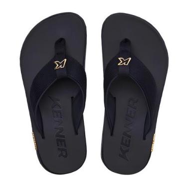 Imagem de Sandália Chinelo Kenner Kivah Masculina Casual 1300022304, 42, Preto