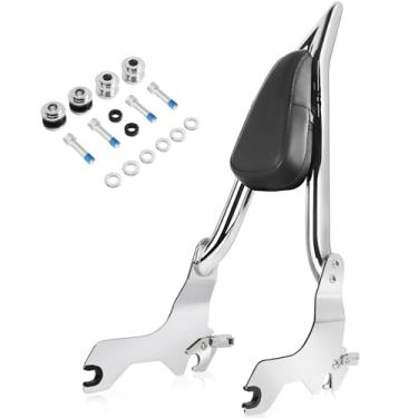 Imagem de Kekykm Encosto de motocicleta Sissy Bar compatível com Harley Davidson Softail Fat Bob 114 FXFB FXFBS, 2018-2023 Chrome