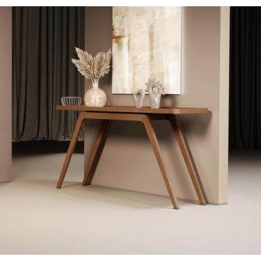 Imagem de Aparador Premium para Sala de Estar Opala em Madeira Maciça Imbuia Mel