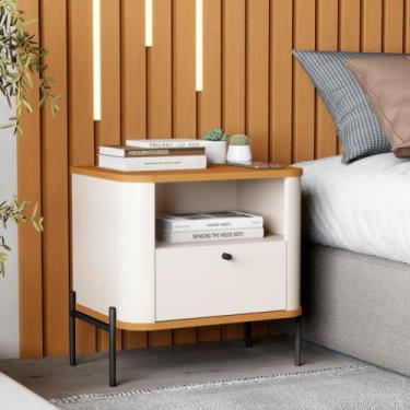 Imagem de Cômoda Pequena Filadelfia Off White Nature Preto - CasaH