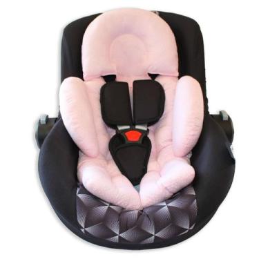 Imagem de Colchonete para Bebe Conforto e Carrinho - NoBrand, Poá Rosa