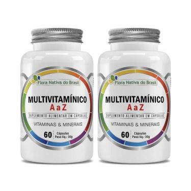 Imagem de Kit 2x Suplemento Multivitamínico AZ Caps 60 cápsulas Flora Nativa