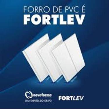 Imagem de Forro Pvc Branco Frisado 6,00mt X 200mm X 0,8mm - Fortlev - Nova Forma