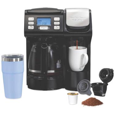 Imagem de Cafeteira Elétrica Programável 1.6L com Tela LCD e Painel de Controle, 1400W, 110v, HAMILTON BEACH 49902, Preto