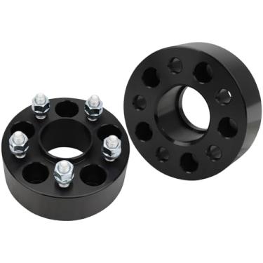 Imagem de BRTEC Adaptador de roda Hubcentric 5 x 4,25 5 cm de espessura M12x 1,5 pinos 63,4 mm furo 5x108 mm espaçadores de roda para Ford para Lincoln para Mercury para Jaguar 2 peças