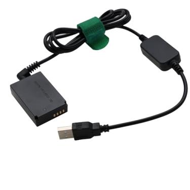 Imagem de HangTon Bateria falsa Powerbank USB 5V para LP-E12 para câmera Canon EOS M M2 M10 M50 M100 M200 SX70HS Rebel SL1