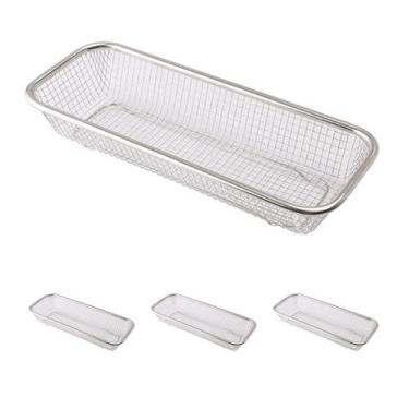 Imagem de 3un Separador de talheres aço inox gaveta cesto telado - clink