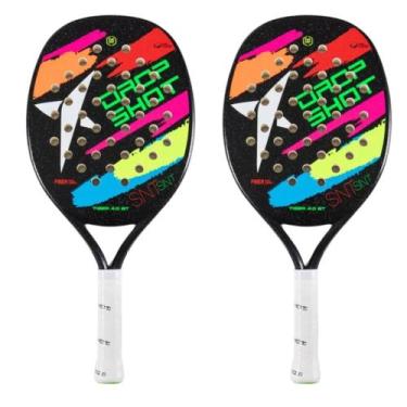 Imagem de Raquete de Beach Tennis Drop Shot Tiger - Kit com 2 Unidades