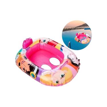 Imagem de Boia infantil Fralda Bote Inflável Princesas da Disney