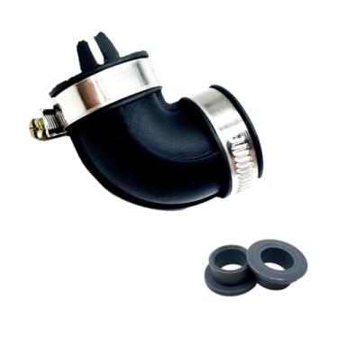 Imagem de Ninayu Kit de mangueira e braçadeiras de cotovelo para lava-louças WD24X33918 e pacote com 2 rodas de rolo de prateleira inferior WD12X26146 compatível com GE Dishwasher GDT630PGR7BB GDT630PGR7WW