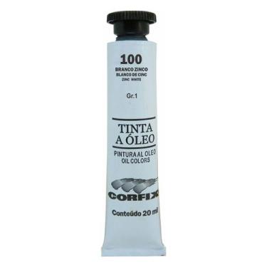 Imagem de Tinta Óleo 20ml G1 100 Branco de Zinco Corfix, 100 - BRANCO ZINCO