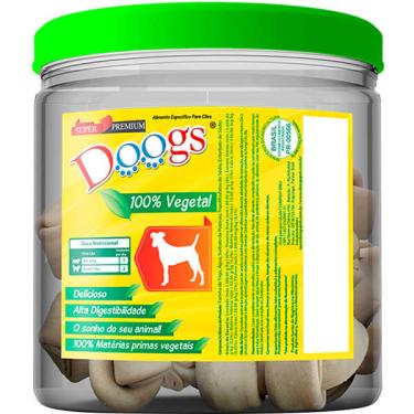 Imagem de Osso em Pote Doogs Super Premium para Cães Porte Pequeno Sabor Baunilha Natural - 500g