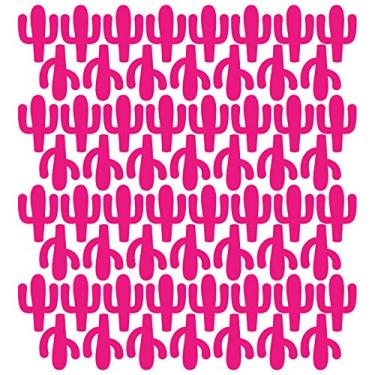 Imagem de Adesivo de Parede Infantil Cactos Rosa Pink 60un