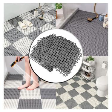 Imagem de 12 Tapete Piso Antiderrapante Estrado Pvc Banheiro Box Canil