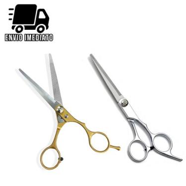Imagem de Tesoura de Cabelo para Cabeleireiro Profissional 6" Aço Inoxidável Bar