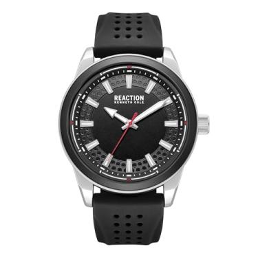 Imagem de Kenneth Cole REACTION Relógio analógico masculino de quartzo, Preto, Standard, Clássico