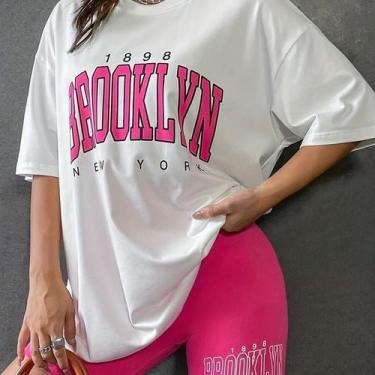 Imagem de Conjunto feminino academia esportivo camisa e short confortavel zero t