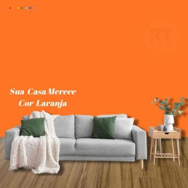 Imagem de Tinta Esmalte Sintético Base Água Cor Laranja 3,2L Coral Coralit Total